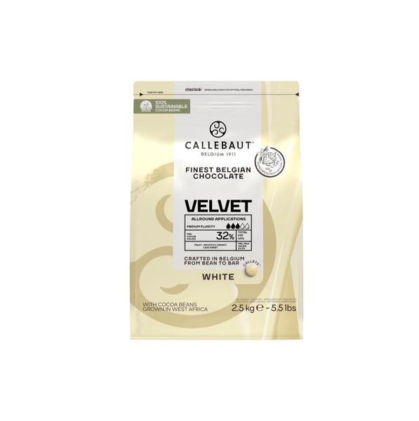 Callebaut Velvet White Couverture Callets 32%