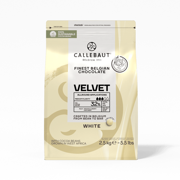 Callebaut Velvet White Couverture Callets 32%