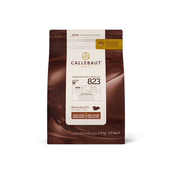 823 Callebaut Milk Couverture Callets 33.6% - unitedbakerysupplies