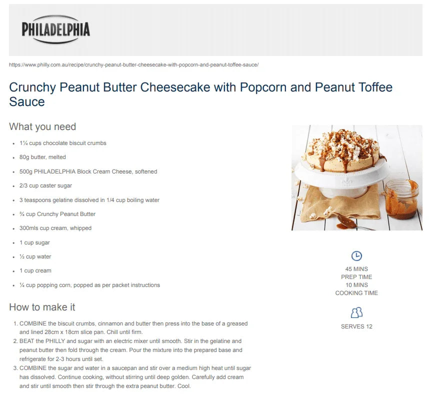 Philadelphia Cream Cheese - unitedbakerysupplies