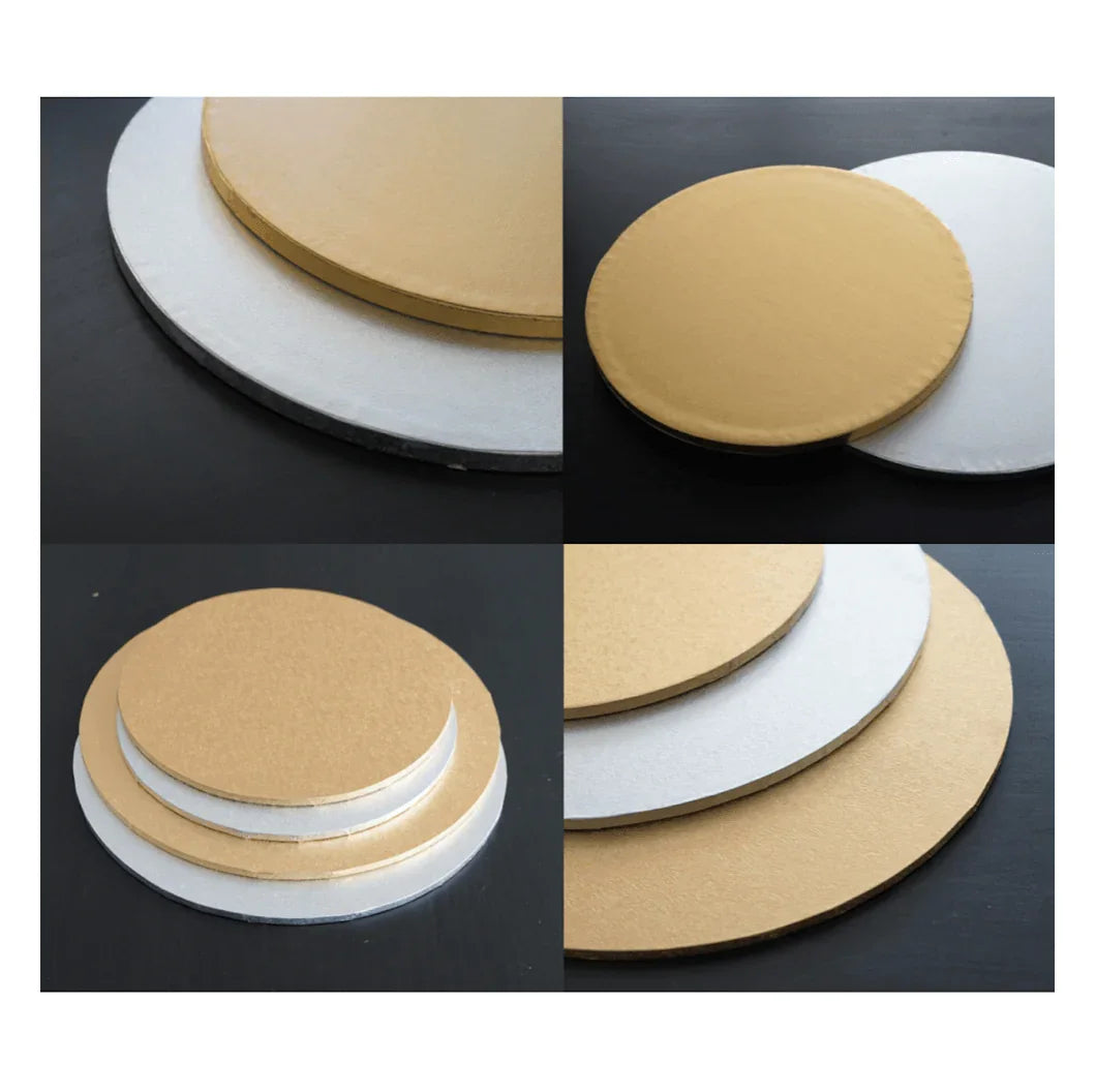 Pete & Will's Silver MDF Cake Drum (12mm) - unitedbakerysupplies