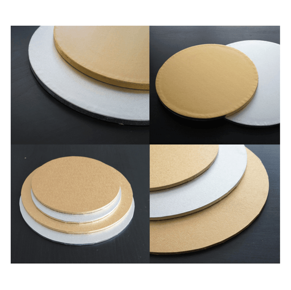 Pete & Will's Gold MDF Cake Board (5mm) - unitedbakerysupplies