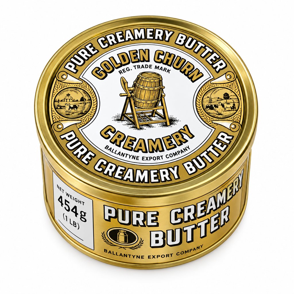 Golden Churn Salted Butter (Tin) - unitedbakerysupplies