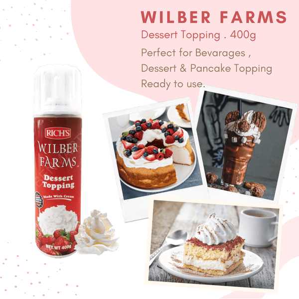 Wilber Farms Dessert Topping . Aerosol - unitedbakerysupplies