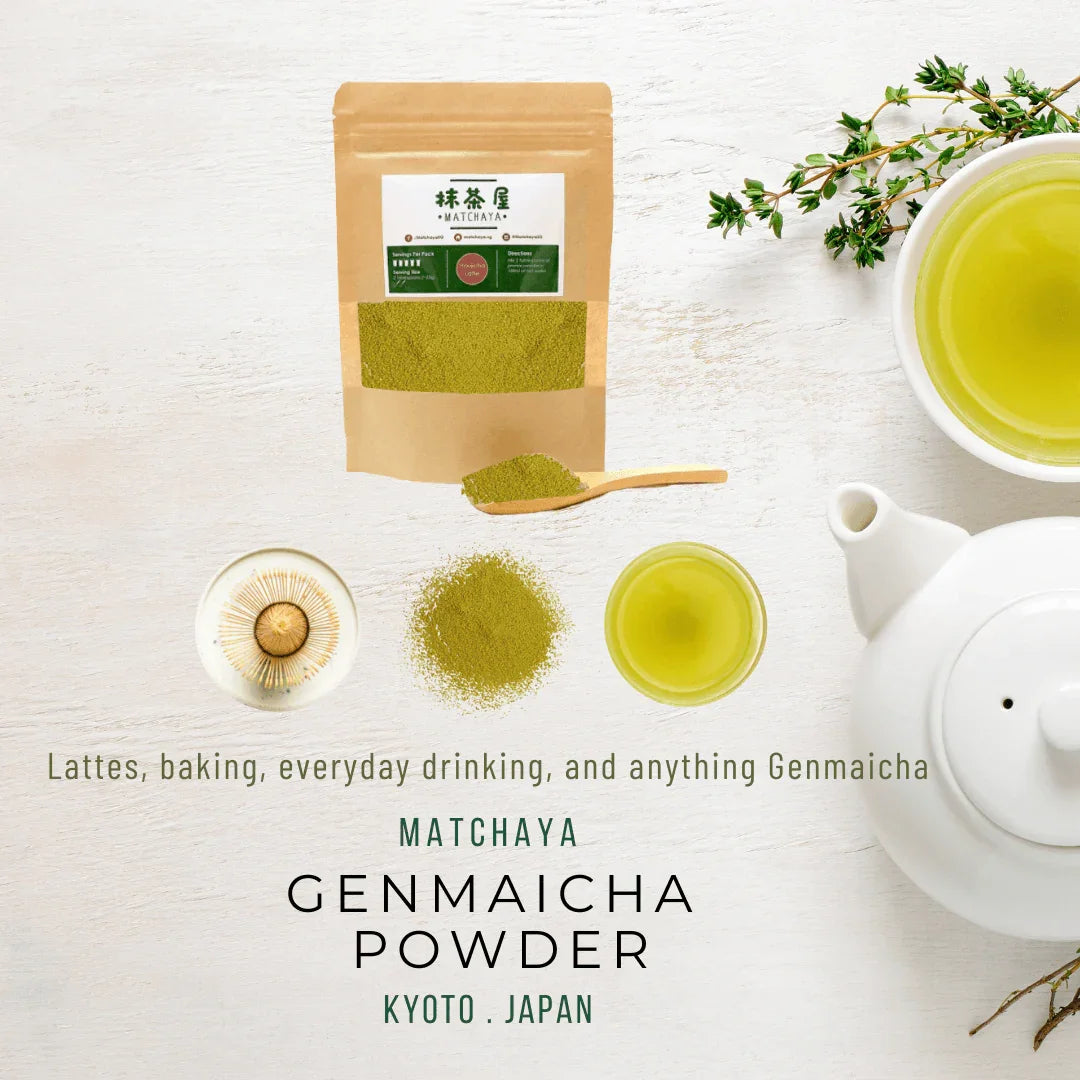 Matchaya Pure Genmaicha Powder - unitedbakerysupplies