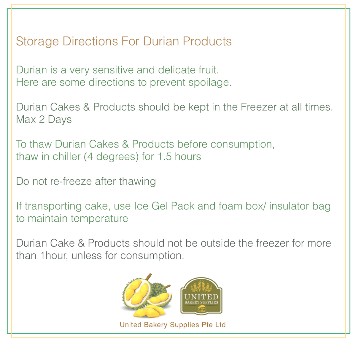 D24 Durian Pulp - unitedbakerysupplies