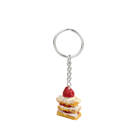 Double Strawberry Shortcake Keychain - unitedbakerysupplies