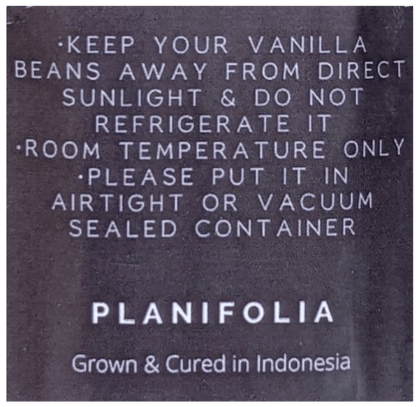 Vanilla Pod . Planifolia >16cm , 8g to 10g (set of 2 pods) - unitedbakerysupplies